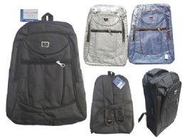48 Pieces BACKPACK 16.5"X11"X5" With Flap 2-CUP HOLDER 3-POCKET - Backpacks 16"