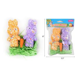 48 Pieces 8-inch Easter Double Rabbit  - Easter