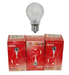 80 Pieces 3pc 100w Clear Bulb Single Pack - Lightbulbs