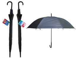 48 Pieces UMBRELLA CHILD 21.6" BLACK Color - Umbrellas & Rain Gear
