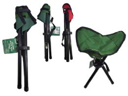 24 Wholesale Folding Stool With Carry Strap 10.5x13-inch
