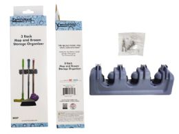24 of 3 Rack Mop And Broom Storage Organizer