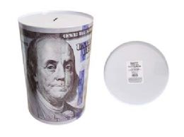 12 Pieces Saving Bank Tin Us Dollar Design - Coin Holders & Banks