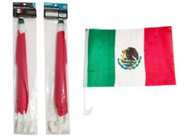 144 Sets 2pc Mexico Car Flag - Auto Accessories