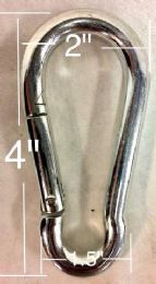 60 Pieces of 4" Heavy Duty Carabiner Hooks