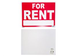 144 Wholesale FOR RENT SIGN 12" X16" EXTRA THICK