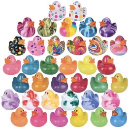 48 pieces Big Rubber Ducky Mix 6" Version 2 48pcs/case - Bulk Novelty Prizes