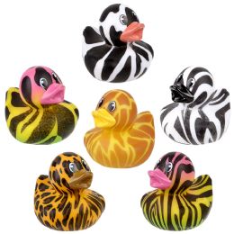 576 pieces 2" Animal Print Duckies - Bulk Novelty Prizes