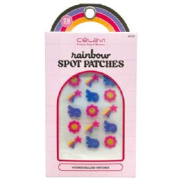 48 pieces Celavi 72 Piece Rainbow Hydrocolloid Spot Treatment Patches - Skin Care