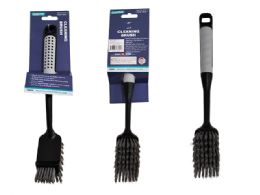24 Pieces Black Cleaning Brush With Handle  - Brushes