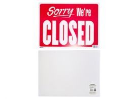 288 Wholesale Sorry We're Closed Signage Extra-thick