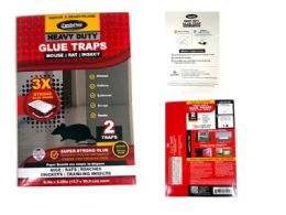 96 Packs 2pc Rat & Mouse Glue Trap - Pest Control