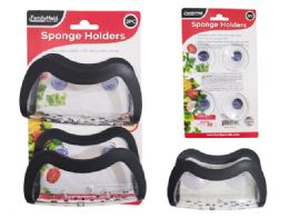 48 of SPONGE HOLDER 2-Piece with SUCTION CUPS 4.34"X2.37"X1.97