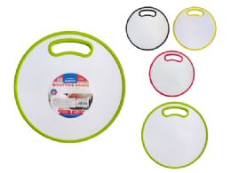 24 Pieces Plastic Round Cutting Board Assorted Color 11.85-inch Diameter - Cutting Boards