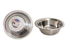 48 Wholesale COLANDER STAINLESS STEEL 10.5" Diameter X3.6" High