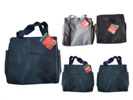 96 Pieces JUMBO INSULATED LUNCH BAG With SIDE POCKET 9.5" X5.25 X9.5" - Lunch Bags & Accessories