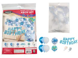 48 of 81 Pc Happy Birthday Arch Set Blue