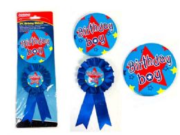 72 of 2pc Birthday Boy Blue Ribbon