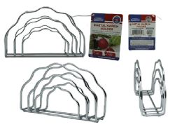 96 Wholesale NAPKIN HOLDER METAL 5.5" X1.75" X3.5"
