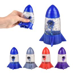 72 pieces 4" Squeeze Rocket With Astronaut 12ct - Store