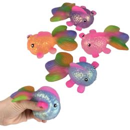 144 pieces 4.5" Squeezy Sugar Fidget Gold Fish 12ct - Store