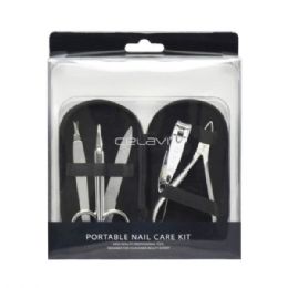 12 pieces Celavi Professional 5 Piece Nail Care Kit With Portable Travel Pouch - Manicure and Pedicure Items