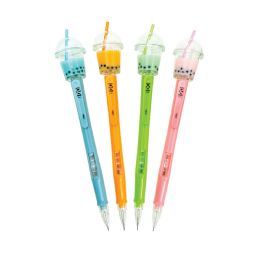 144 pieces Boba Tea Mechanical Pencil    12/tub - Pens & Pencils