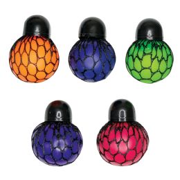 144 pieces of Rainbow Mesh Squeeze Ball   24/ds Xyz