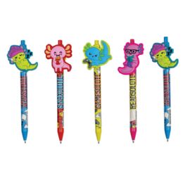 144 pieces Axolotl Character Clip Pen  12/tub - Pens & Pencils