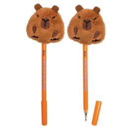 144 pieces Capybara Plush Pen   12/tub - Pens & Pencils