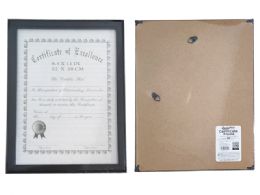 12 Pieces CERTIFICATE FRAME 8.5" X 11" BLACK - Frame