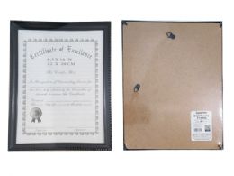 12 Pieces CERTIFICATE FRAME 8.5" X 11" BLACK - Frame
