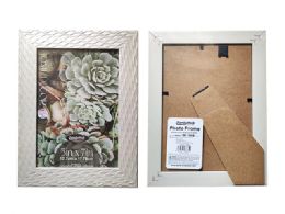 24 Pieces Photo Frame 5"x7" Silver Wave - Picture Frames