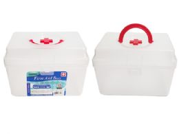 48 of FIRST AID BOX Plastic 1.5L 6.9"X4.9"X4.5"
