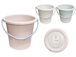 12 Pieces Jumbo Pail With Handle 12.8-inch Diameter X12.3' High - Buckets & Basins