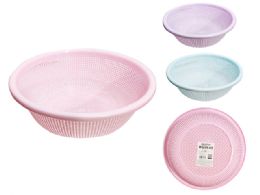 48 Pieces Basket 12" Diameter X4" High 3 Assorted Colors - Baskets