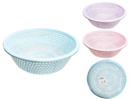 48 Pieces Basket 15.5" Diameter X5.4" High Pink Blue Purple - Baskets