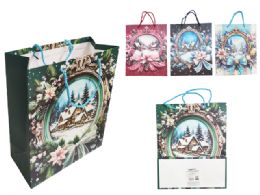 144 Pieces Merry Christmas Gift Bag Medium - Christmas Gift Bags and Boxes