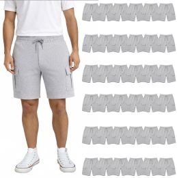 36 Pieces of Yacht & Smith Mens 5 Pocket Cargo Shorts, Heather Gray Size Small