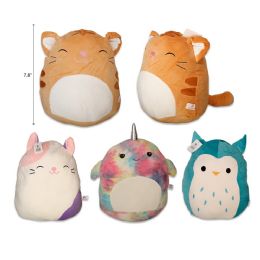 48 Wholesale 8" PLUSH SQUISH ANIMAL