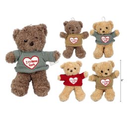 60 Wholesale 8" Plush Teddy Ny Bear