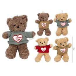 48 Wholesale 10" Plush Teddy Ny Bear