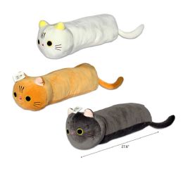 12 Wholesale 27.6" Plush Squish Cat