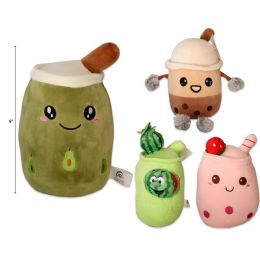 48 Wholesale 9" Assorted Milk Bubble Tea Plush