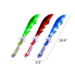 48 Pieces 24.4" Long Sword Flash Light - Light Up Toys
