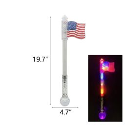 36 Pieces 19.7" Light Up American Flag Flash Stick - Light Up Toys