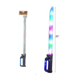 72 Pieces 25" Light Up Sword W/ Battery - Light Up Toys