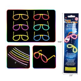 144 Pieces 11" Glow In Dark Glasses - Light Up Toys