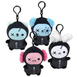 360 of 4" Goth Animals Backpack Clip