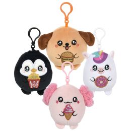 360 of 3.5" Foodie Animal SquishY-Ishes Backpack Clip
